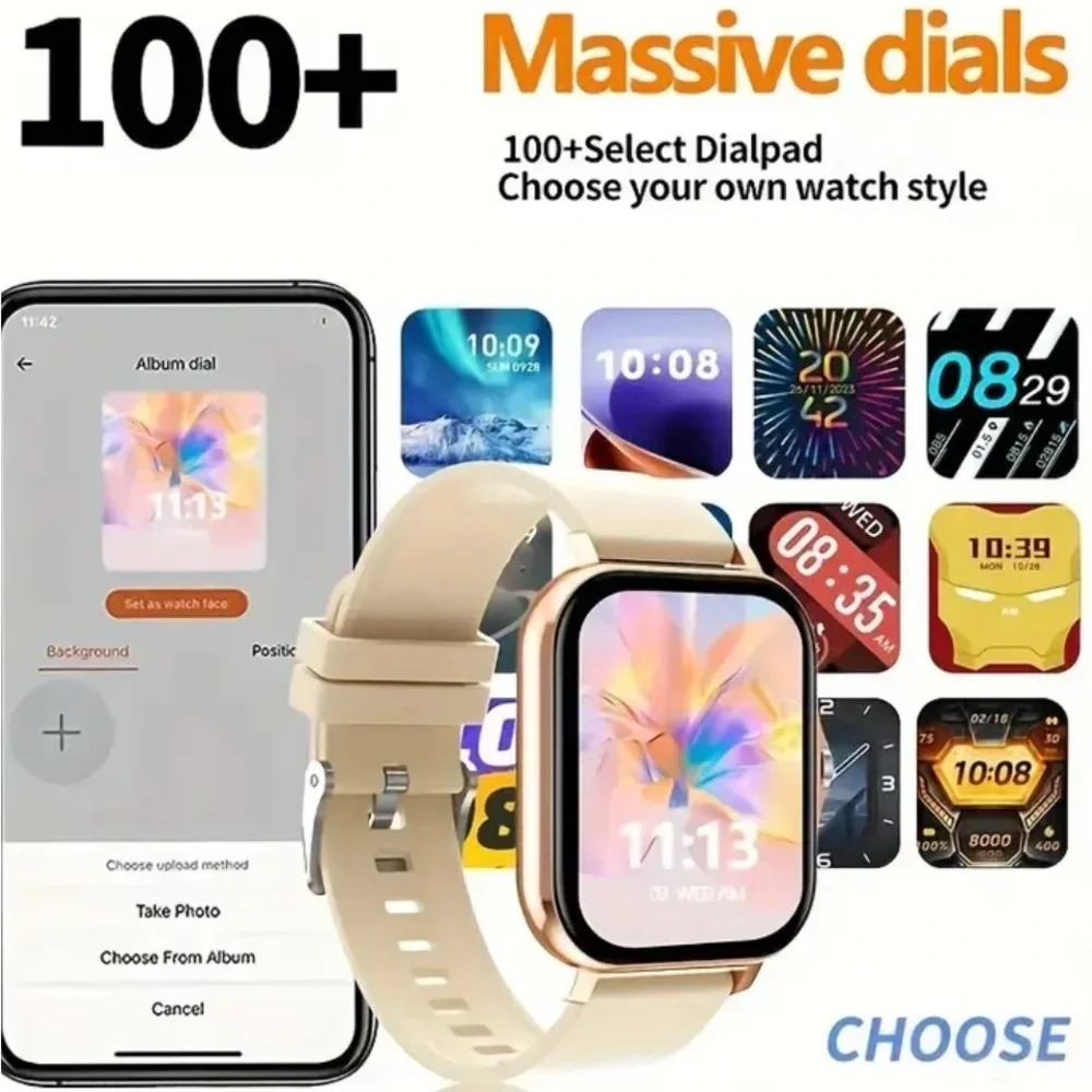 ⌚️⌚️⌚️BOGOHO⌚️⌚️⌚️Smart Watch - Fitness Tracker Gray Silicon Strap